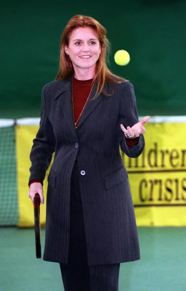 The Duchess of York at London’s Queen’s Club, 2000