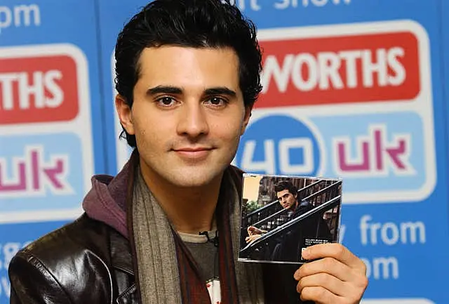 Singer Darius Danesh during an in-store appearance