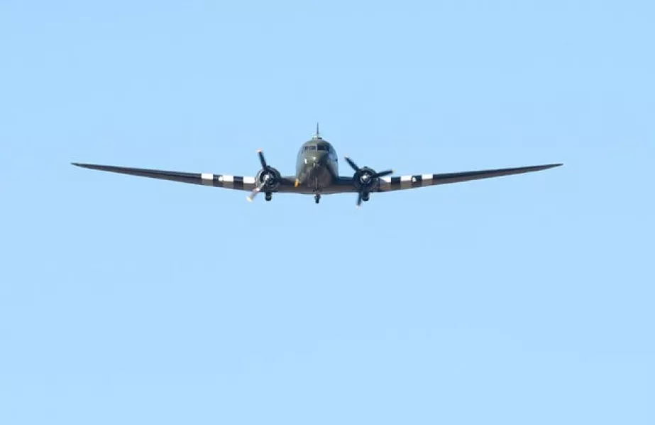 Dakota performs fly-past