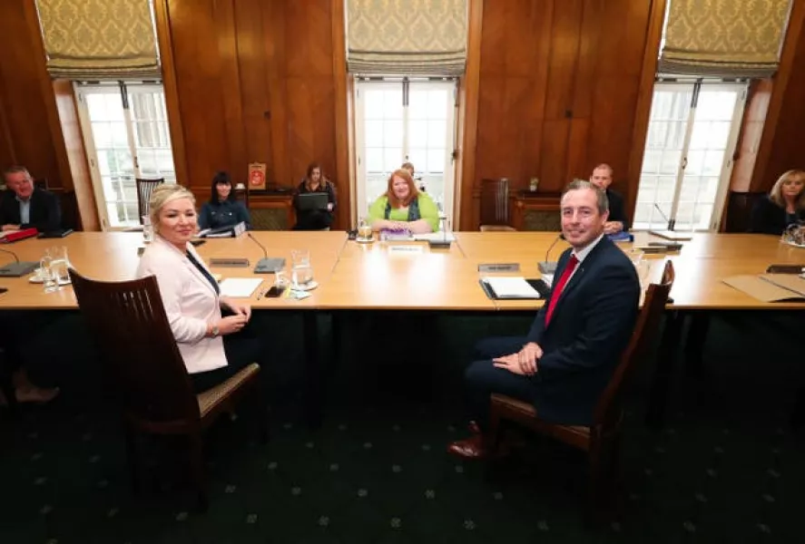 First Minister Paul Givan and deputy First Minister Michelle O’Neill 