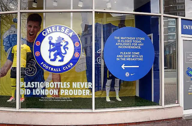 Chelsea are unable to sell merchandise from the club store and will not be able to sell any more match tickets for the foreseeable future