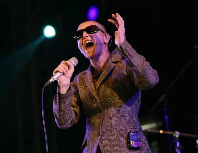 Sinead O’Connor performing in 2013