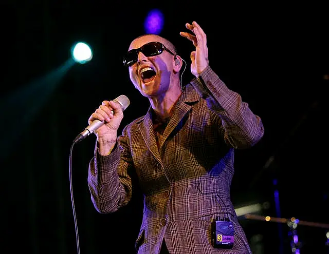 Sinead O’Connor performing in 2013