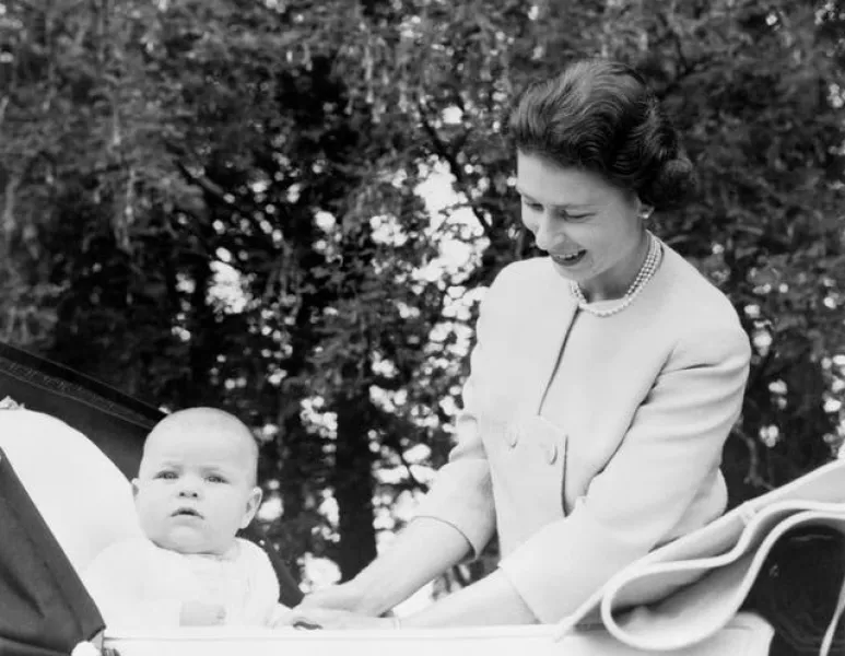Royalty – Queen Elizabeth II with Prince Andrew – Balmoral
