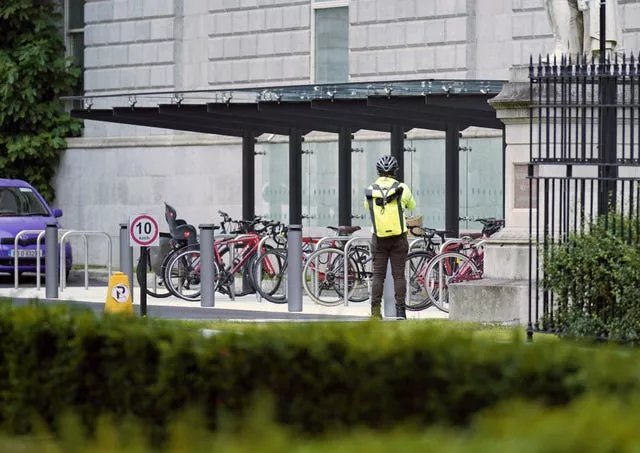 Leinster House bike shelter