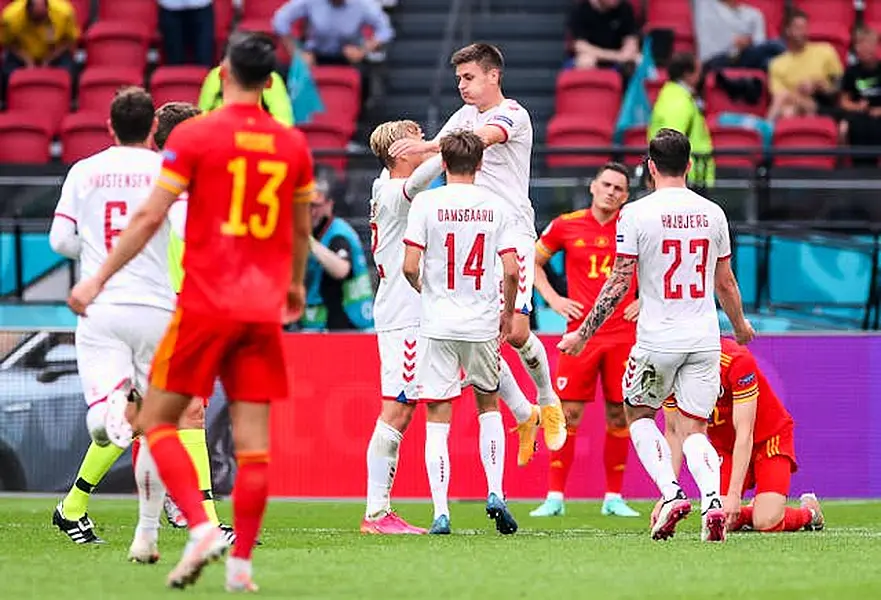 Denmark handed Wales a heavy defeat