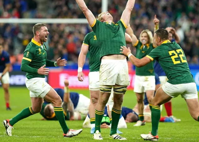South Africa stunned hosts France to reach the semi-finals