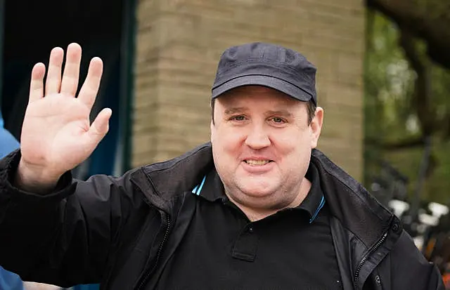 Peter Kay Wheelyboat launch