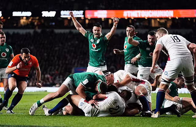 Ireland scored four tries at Twickenham