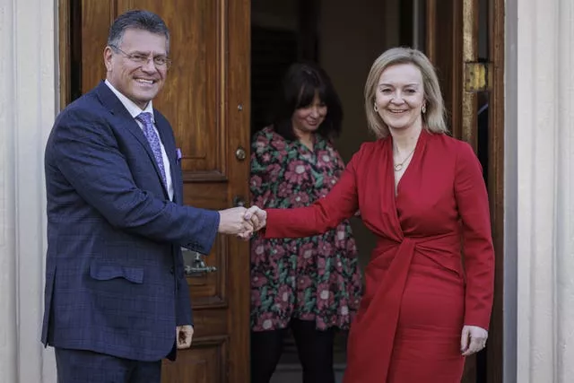 Foreign Secretary Liz Truss held a phone call with European Commission vice-president Maros Sefcovic about the protocol