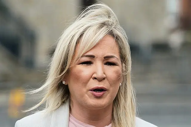 Sinn Fein’s deputy leader Michelle O’Neill 