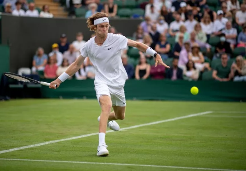 Andrey Rublev made it through to the second round 