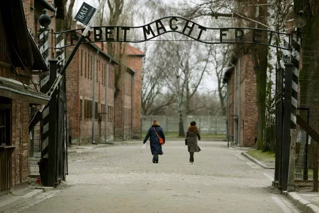 The gates at Auschwitz I camp