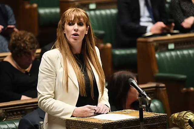 Labour deputy leader Angela Rayner