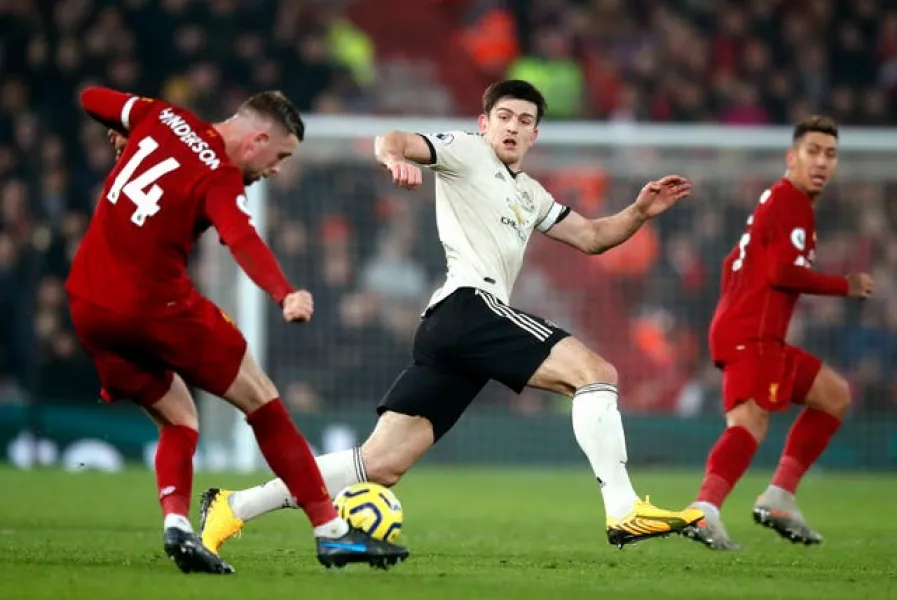 Liverpool’s Jordan Henderson and Manchester United skipper Harry Maguire are fitness concerns