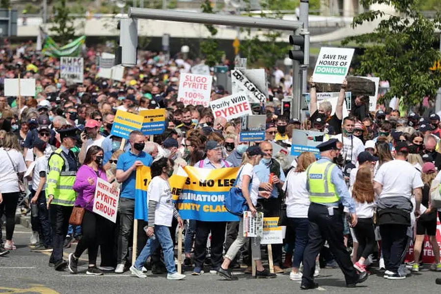 Mica redress protest in Dublin