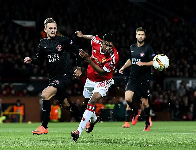 Marcus Rashford made his United debut against Midtjylland in 2016