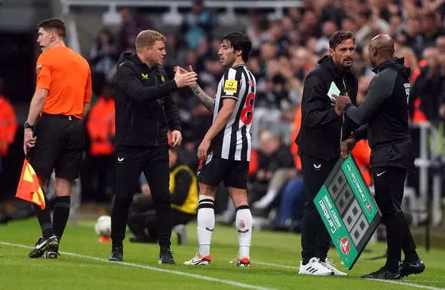 Newcastle head coach Eddie Howe has vowed to support midfielder Sandro Tonali