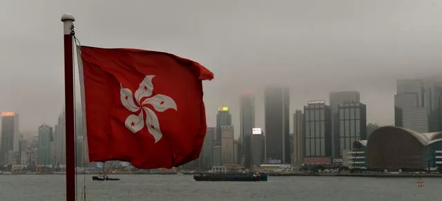 The flag of Hong Kong  (Anthony Devlin/AP)