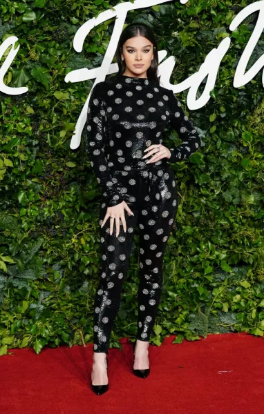 Hailee Steinfeld attending the Fashion Awards 2021
