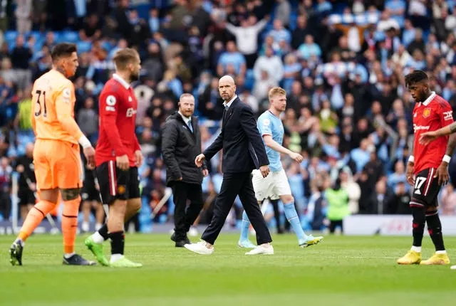 Erik ten Hag was left frustrated by his side's display against Manchester City