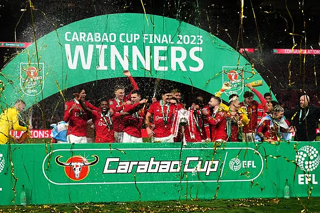 Manchester United lifted the Carabao Cup at Wembley on Sunday
