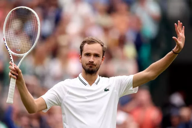 Daniil Medvedev is enjoying his return to Wimbledon after being banned last year