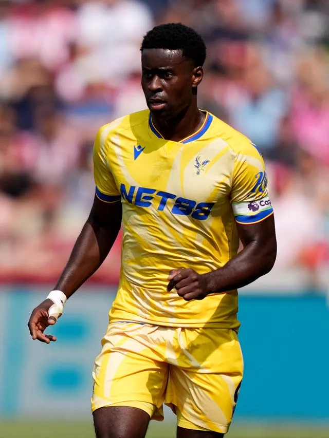 Marc Guehi wears the captain's armband for Crystal Palace