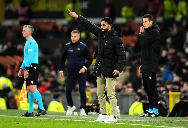 Ruben Amorim oversaw a 3-2 win against Bodo/Glimt in the Europa League