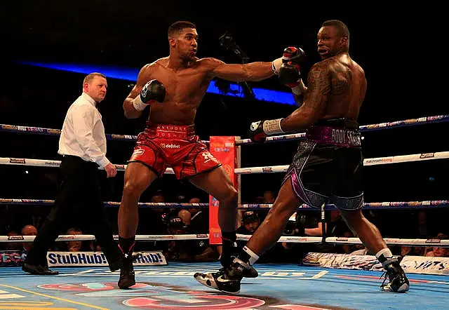 Anthony Joshua beat Dillian Whyte in 2015 