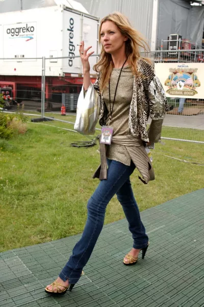 Kate Moss at Isle Of Wight Festival