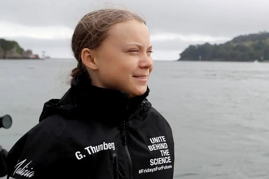 Greta Thunberg sails to the US