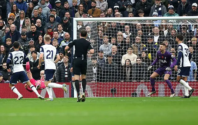 Sammie Szmodics opens the scoring with an acrobatic effort