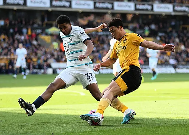 The chanting took place during Wolves' Premier League win over Chelsea in April