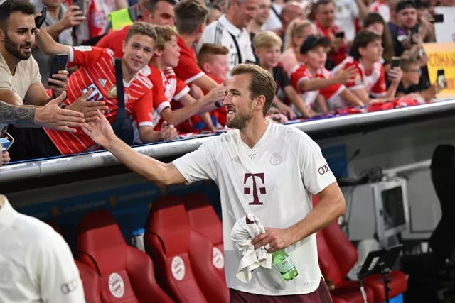 Harry Kane made his debut for Bayern Munich in Sunday's German Super Cup defeat to RB Liepzig