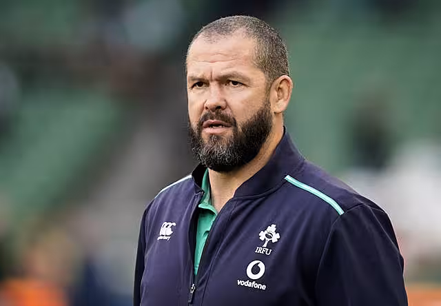 Ireland head coach Andy Farrell has made sweeping changes