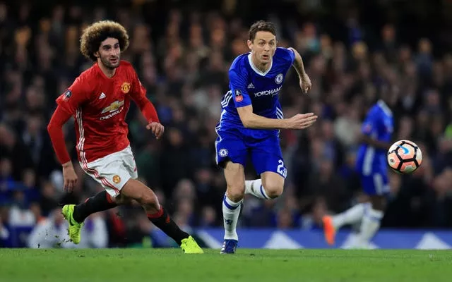 Nemanja Matic, right, won two Premier League titles with Chelsea before joining Manchester United in 2017