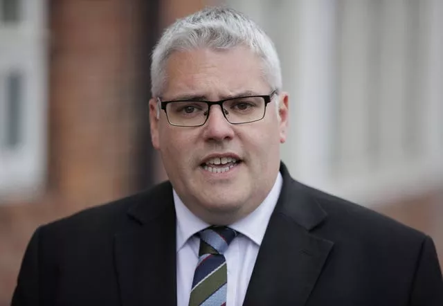 The DUP's interim leader Gavin Robinson 