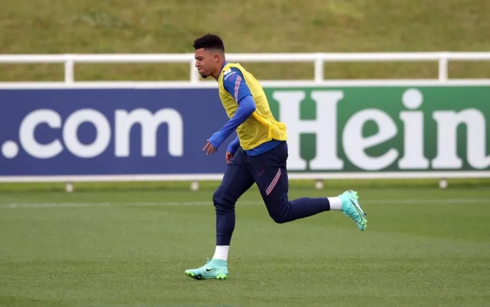 Jadon Sancho is currently on duty with England at Euro 2020 (Nick Potts/PA)