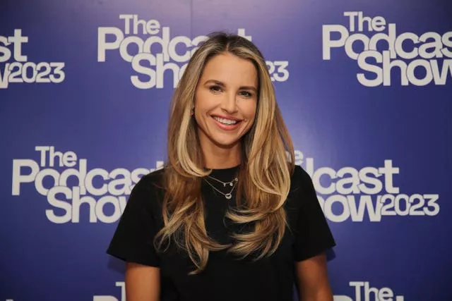 Vogue Williams arrives for the Podcast Show