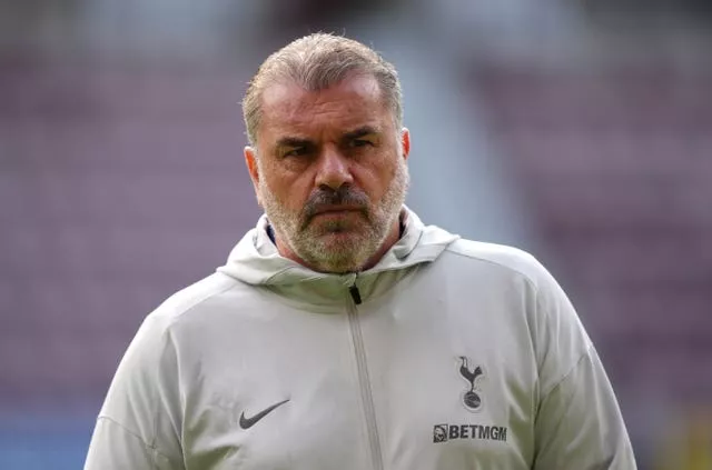 Tottenham Hotspur manager Ange Postecoglou arriving for a pre-season friendly at Tynecastle