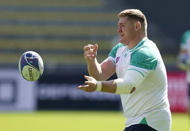 Prop Tadhg Furlong joked of requiring a jumper during Ireland's captain’s run in Nantes