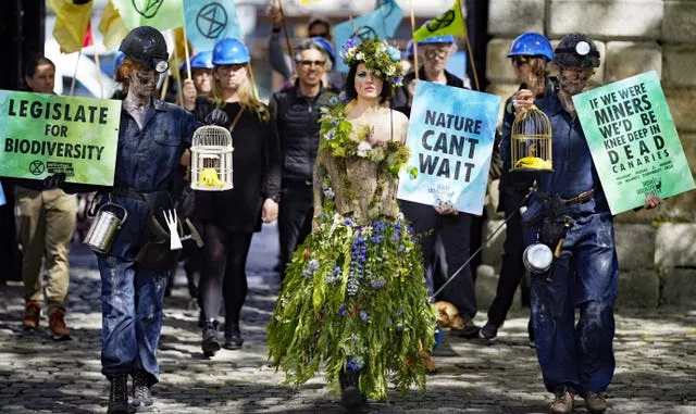 Environment protesters