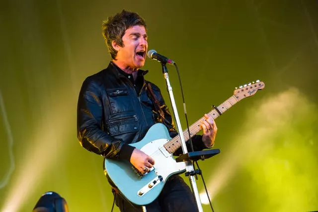 Noel Gallagher performing with the High Flying Birds at the Calling Festival