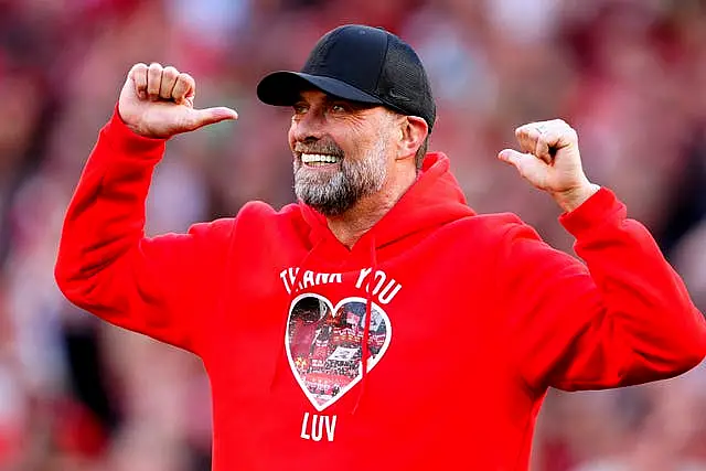 Jurgen Klopp said goodbye to Anfield on Sunday