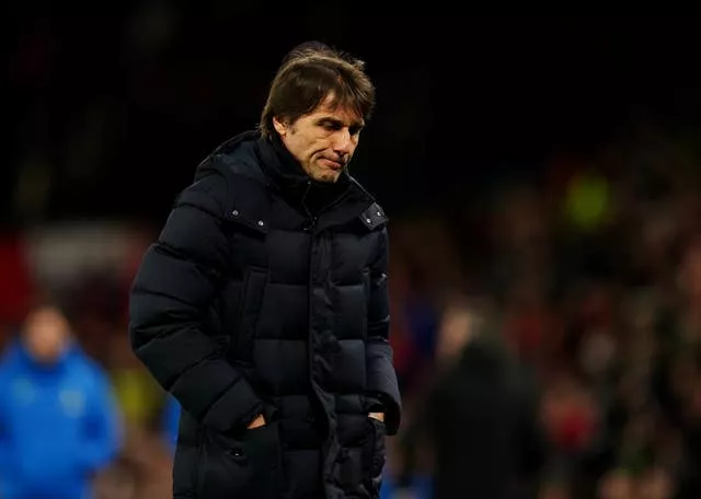 Antonio Conte after defeat to Manchester United
