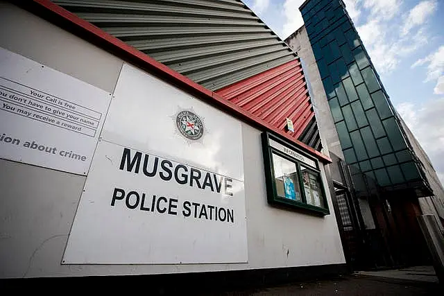 The accused appeared from Musgrave Police Station, Belfast (Liam McBurney/PA)