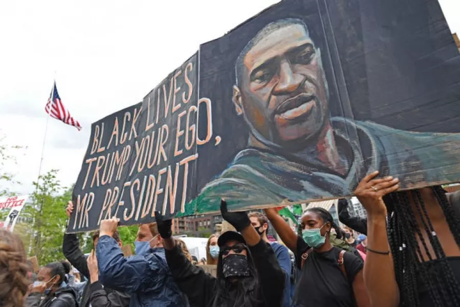 The death of George Floyd prompted protests around the world (Stefan Rousseau/PA)