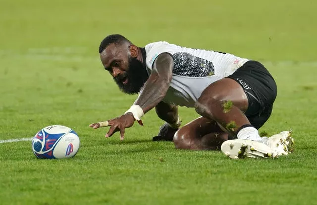 Semi Radradra spilled the ball to miss out on a possible match-winning try in Wales' World Cup opener 