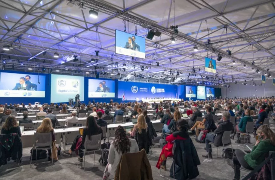 Delegates in the Cairn Gorm plenary room during the Cop26 climate summit in Glasgow (Jane Barlow/PA)